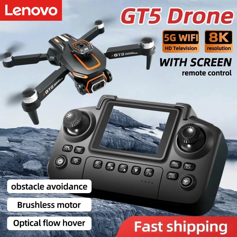Drone Camera Thermal - Lenovo GT5 Mini Drone 4K HD