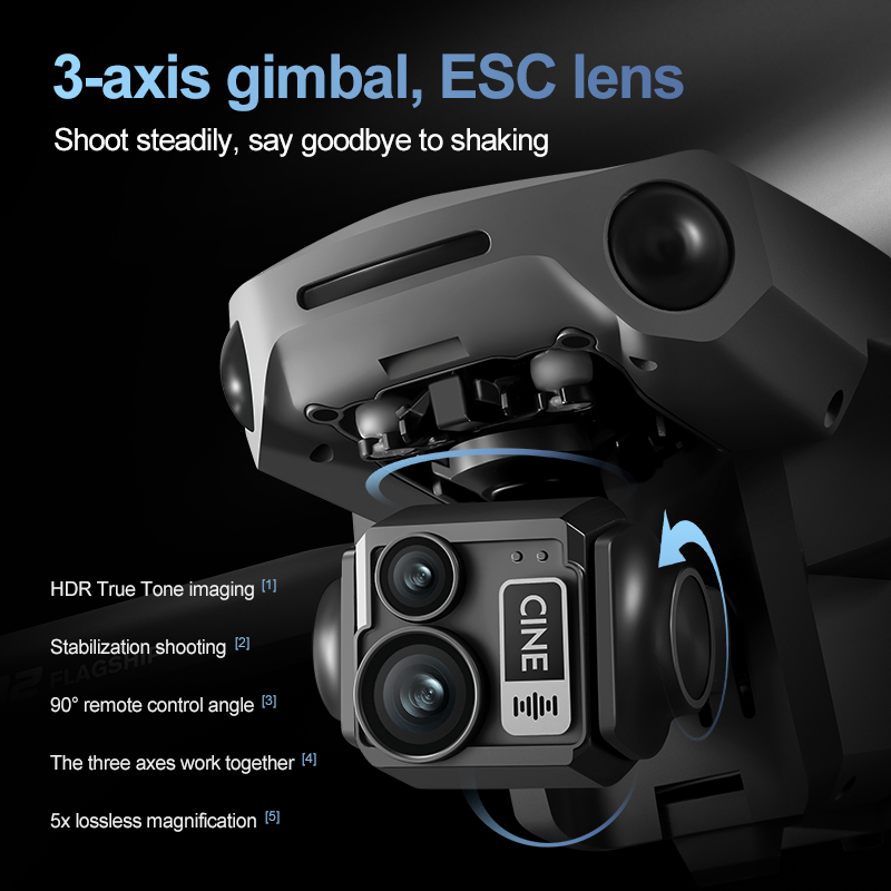 8K 3 Axis Gimbal Brushless 7.2 – Drone Camera Night Vision recenzja i cena