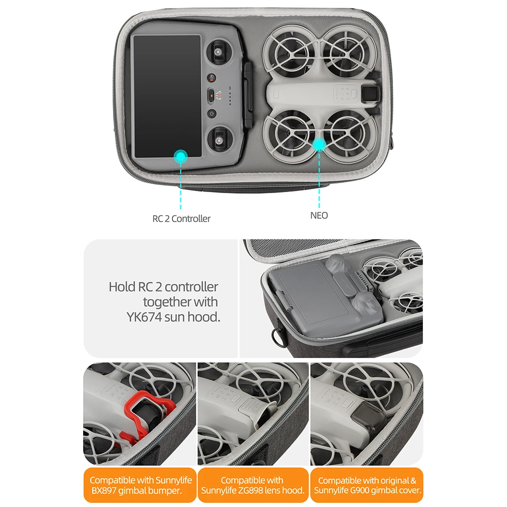 For DJI NEO RC 2 Remote Contro – Drone Camera Case recenzja i cena