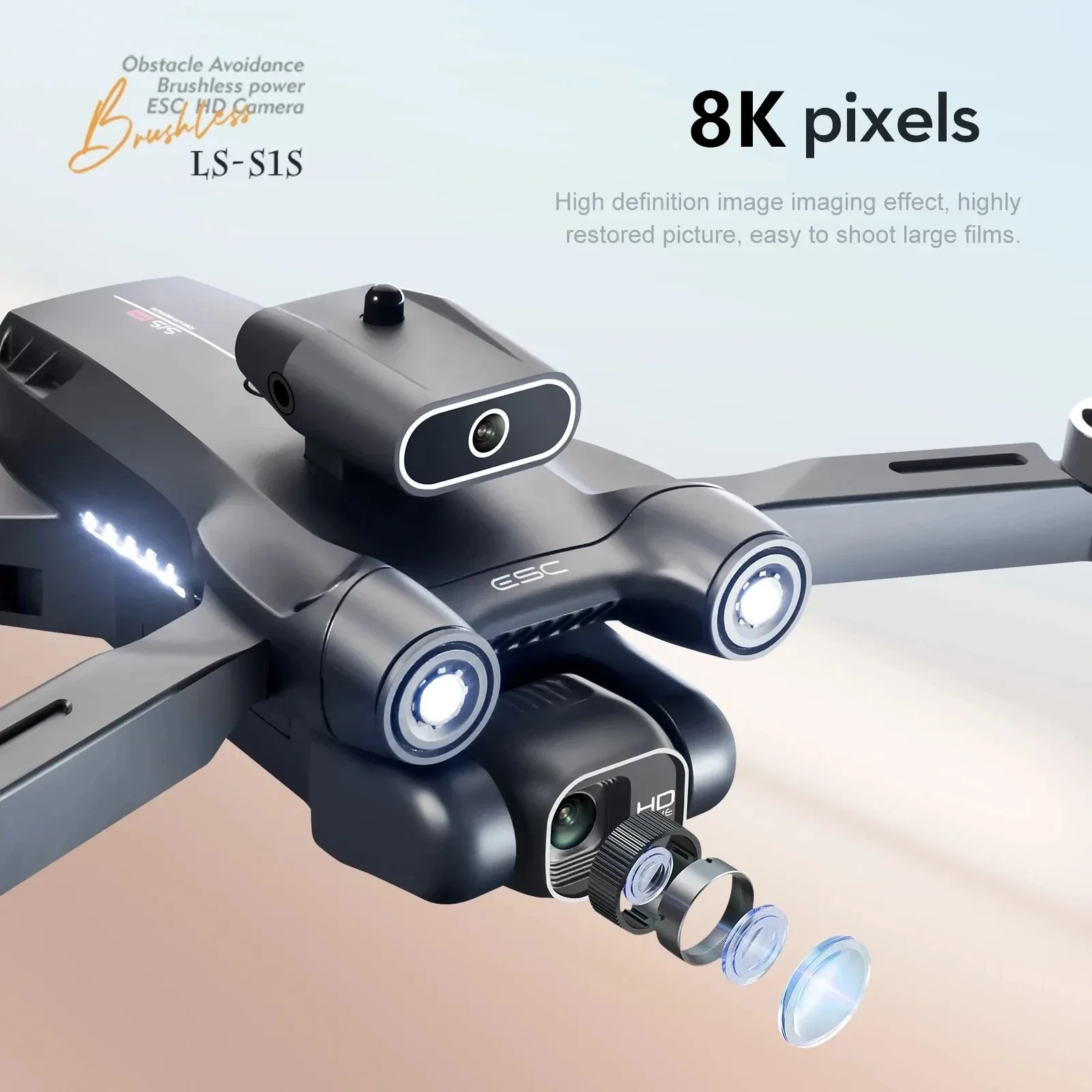 New S1S 5G GPS Drone Camera 8K – Drone Camera Professional recenzja i cena