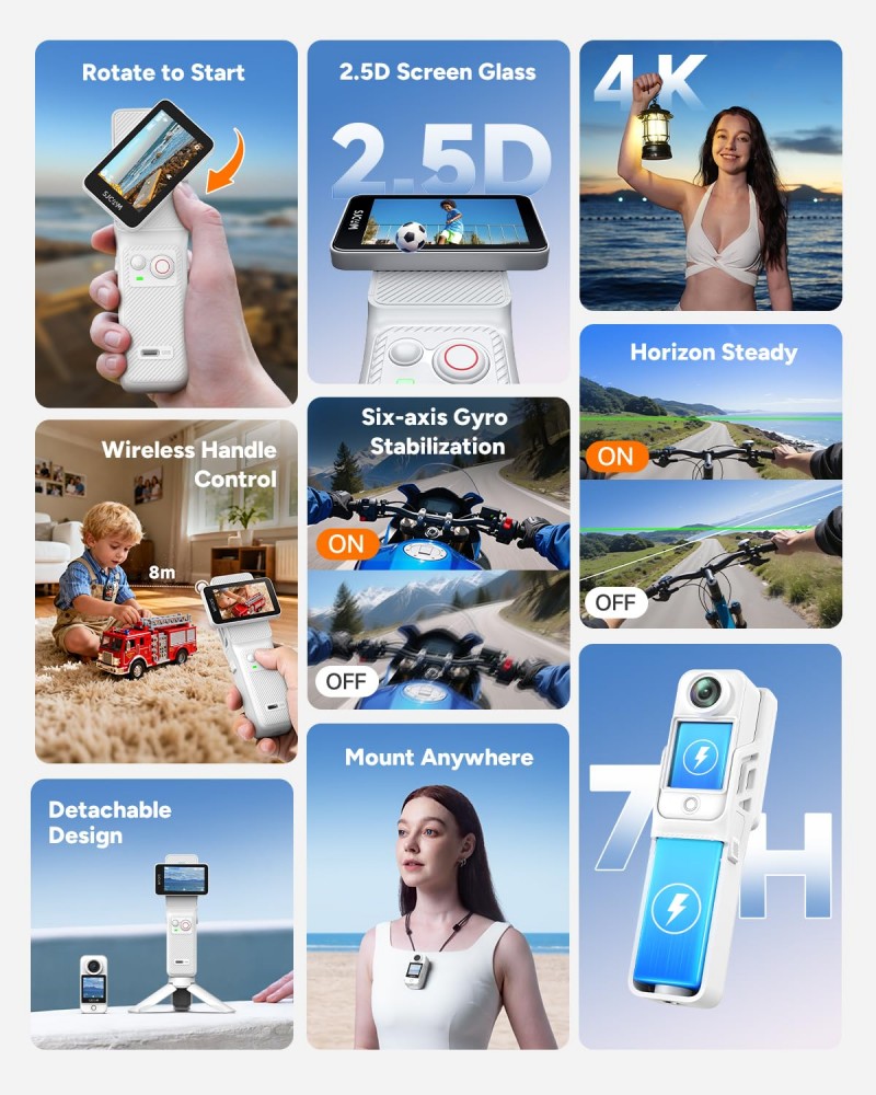 SJCAM New White C400 Pocket Ha – Drone Camera Action recenzja i cena