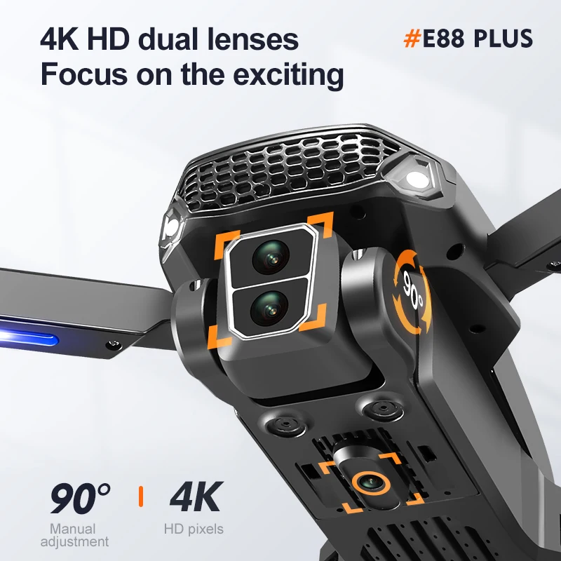 New E88 Plus Quadcopter Drone: – Drone Camera 4K recenzja i cena