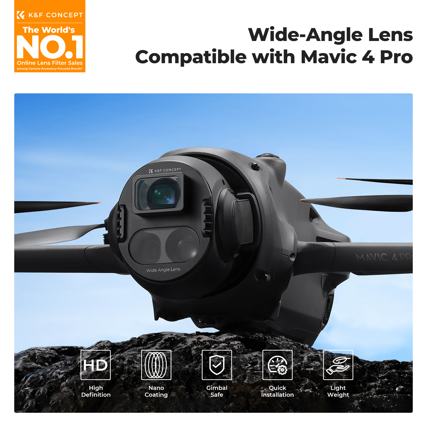 K&F Concept Wide-Angle Lens fo – Drone Camera Filter recenzja i cena