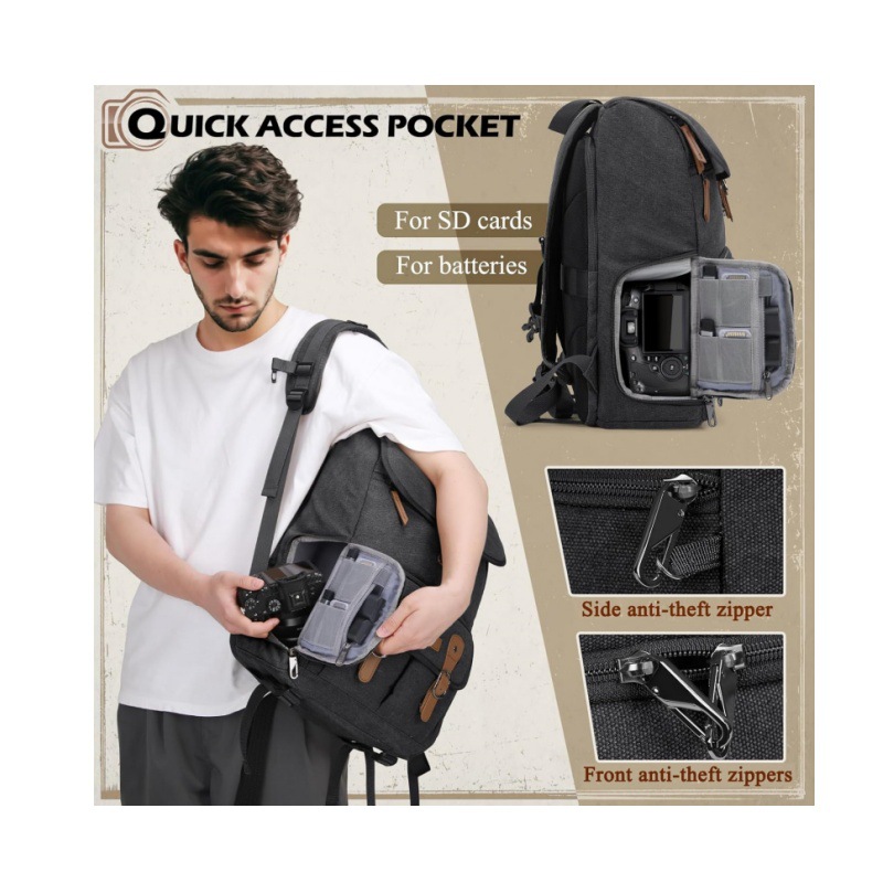 DSLR dual-shoulder camera bag, – Drone Camera Waterproof recenzja i cena