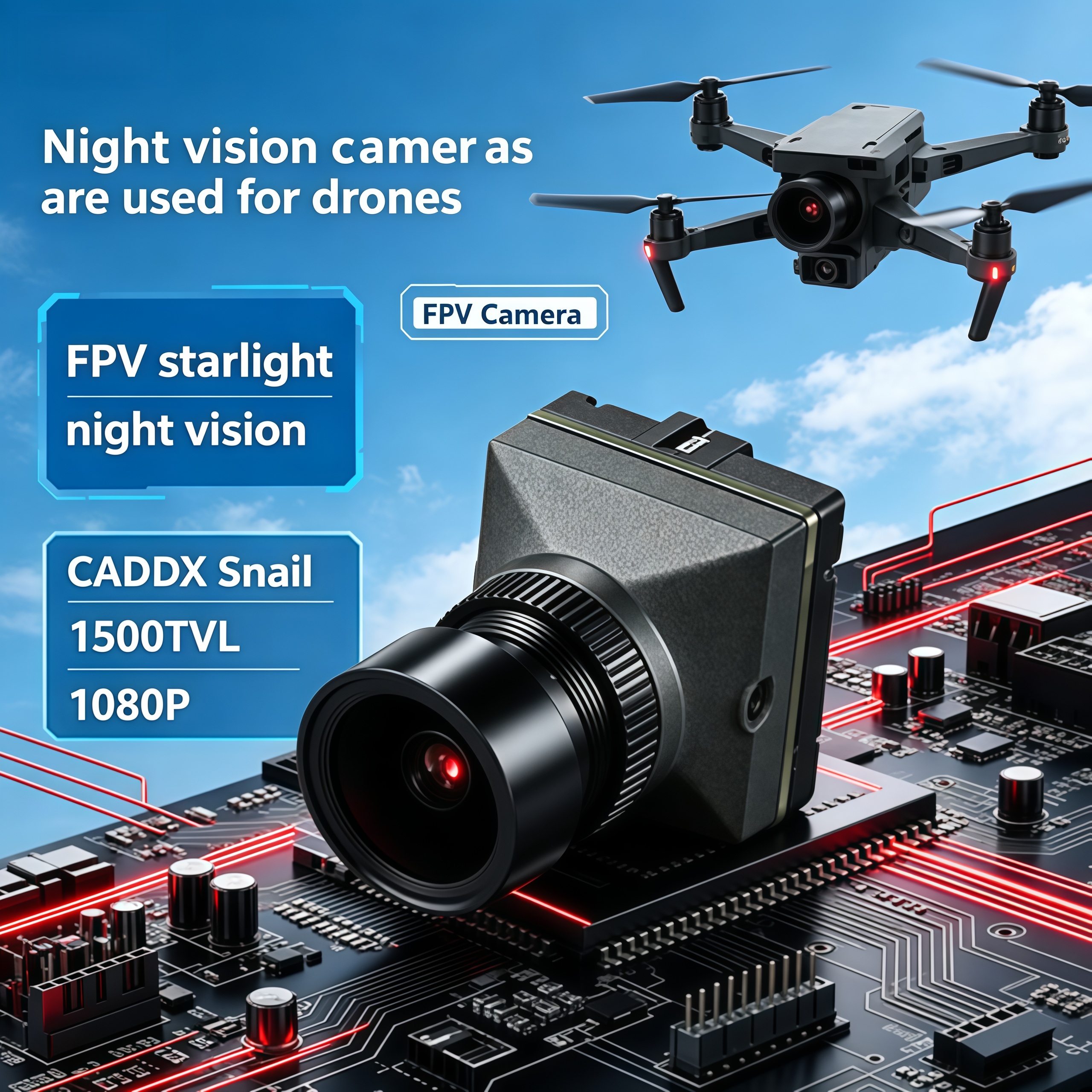 1500TVL HD CADDX Snail FPV Cam – Drone Camera Hd recenzja i cena